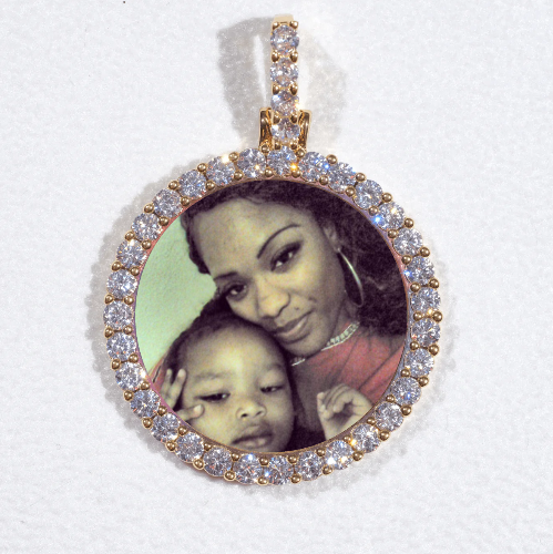 3D CIRCLE CUSTOM PICTURE PENDANT SMALL SIZE