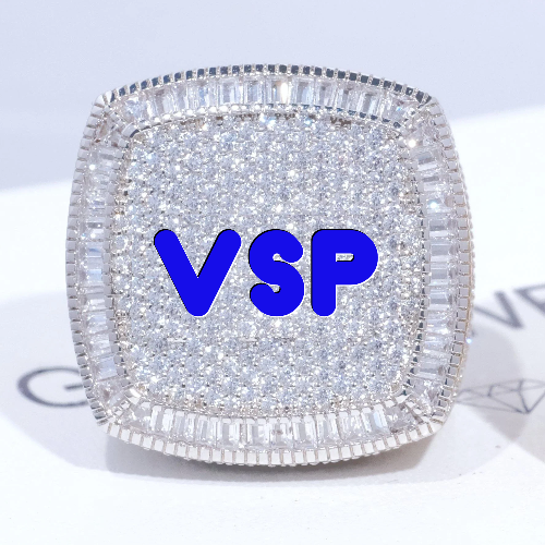 CUSTOM LETTER 3D ICED RING