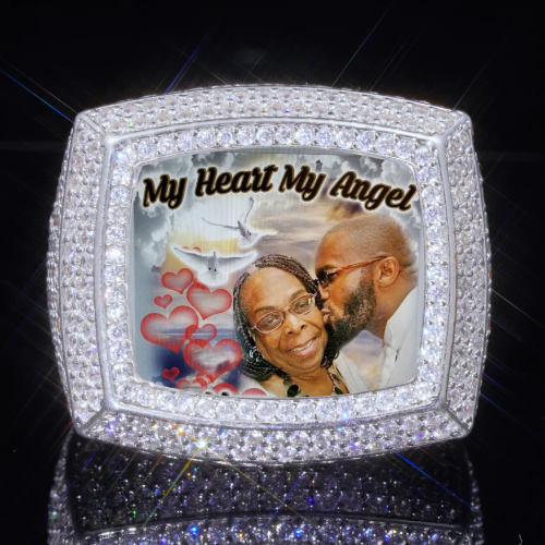 3D CUSTOM PICTURE ICED RING