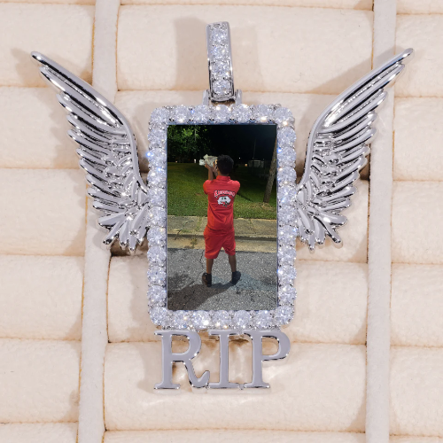 RIP WING 3D CUSTOM PICTURE PENDANT