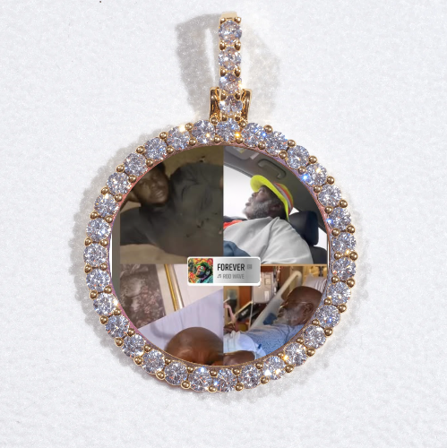 3D CIRCLE CUSTOM PICTURE PENDANT SMALL SIZE