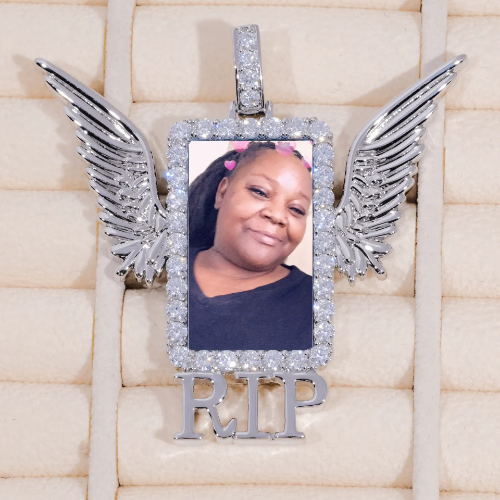 RIP WING 3D CUSTOM PICTURE PENDANT