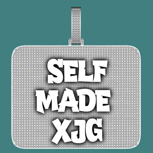CUSTOM LETTER NECKLACE 3D BIG SQUARE