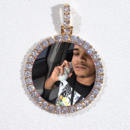 3D CIRCLE CUSTOM PICTURE PENDANT SMALL SIZE