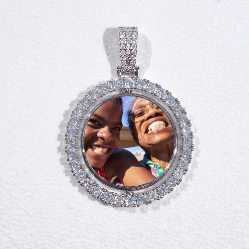 3D Spinning 2-Faced Custom Picture Pendant
