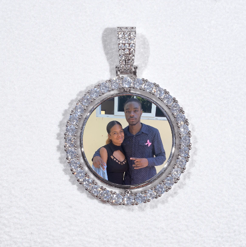 3D Spinning 2-Faced Custom Picture Pendant
