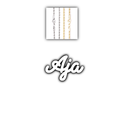 Script Custom Letter Necklace