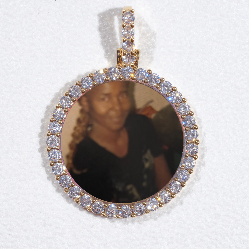 3D CIRCLE CUSTOM PICTURE PENDANT SMALL SIZE