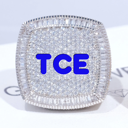 CUSTOM LETTER 3D ICED RING