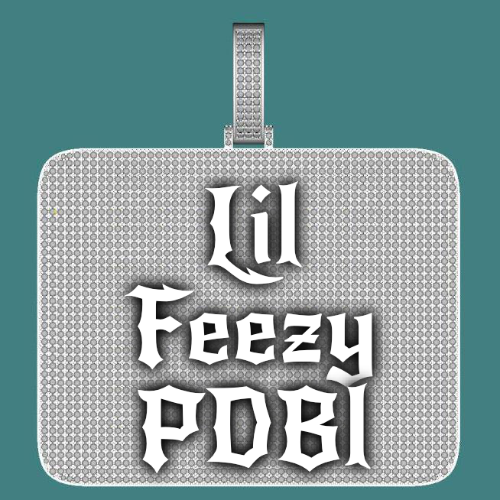 CUSTOM LETTER NECKLACE 3D BIG SQUARE