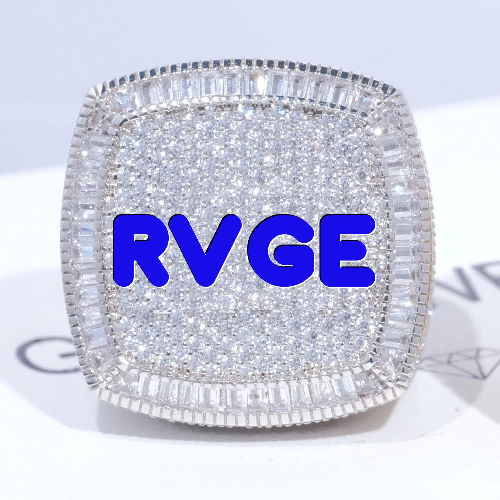 CUSTOM LETTER 3D ICED RING