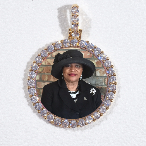 3D CIRCLE CUSTOM PICTURE PENDANT SMALL SIZE