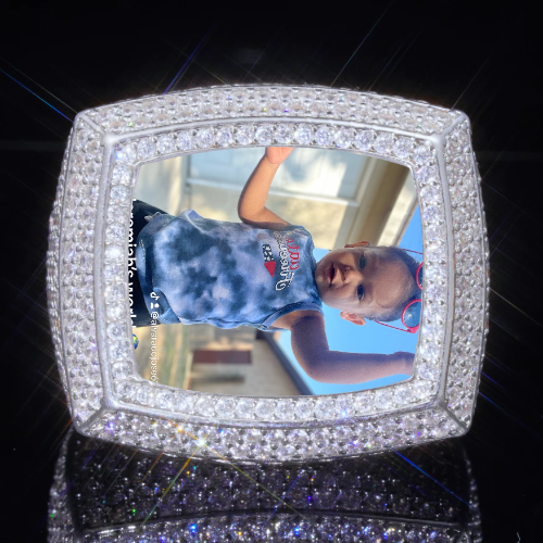 3D CUSTOM PICTURE ICED RING