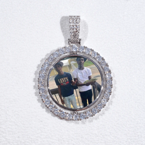 3D Spinning 2-Faced Custom Picture Pendant
