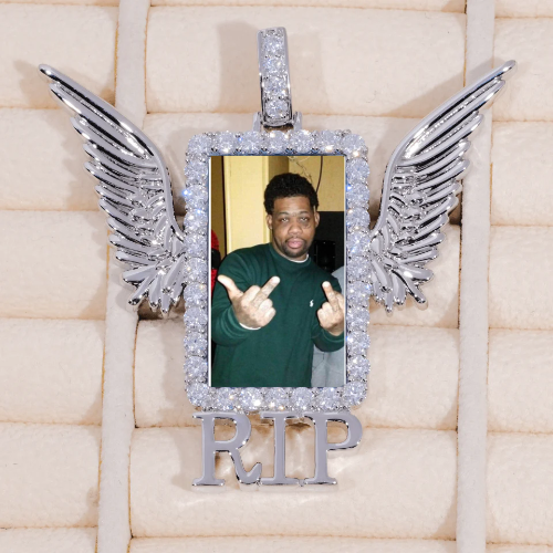 RIP WING 3D CUSTOM PICTURE PENDANT