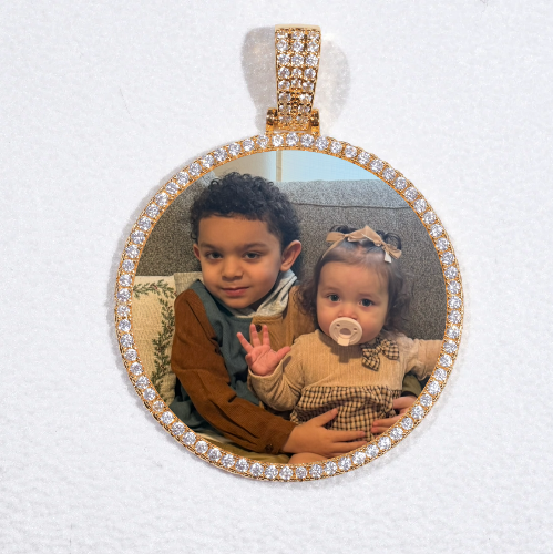 MEDIUM 3D CIRCLE CUSTOM PICTURE PENDANT