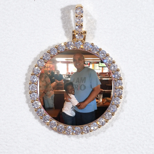 3D CIRCLE CUSTOM PICTURE PENDANT SMALL SIZE