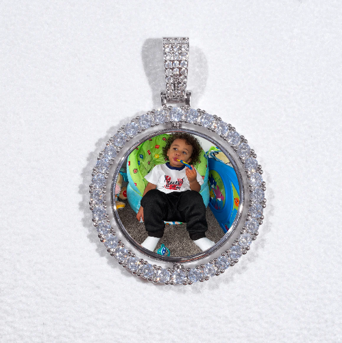 3D Spinning 2-Faced Custom Picture Pendant