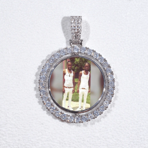 3D Spinning 2-Faced Custom Picture Pendant
