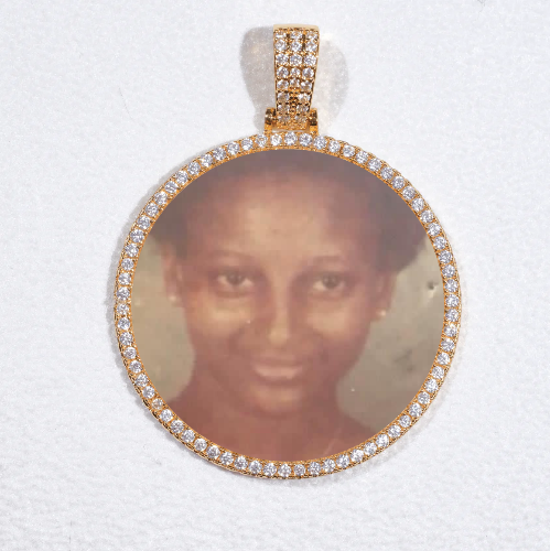 MEDIUM 3D CIRCLE CUSTOM PICTURE PENDANT