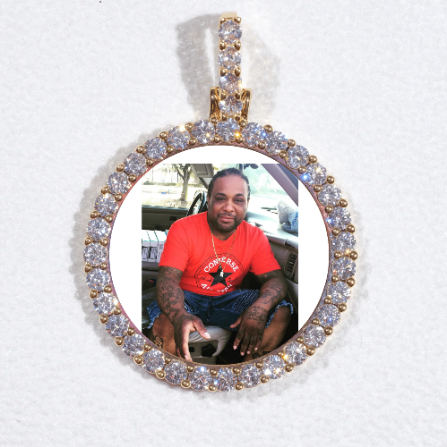3D CIRCLE CUSTOM PICTURE PENDANT SMALL SIZE
