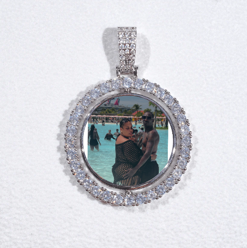 3D Spinning 2-Faced Custom Picture Pendant