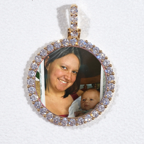 3D CIRCLE CUSTOM PICTURE PENDANT SMALL SIZE
