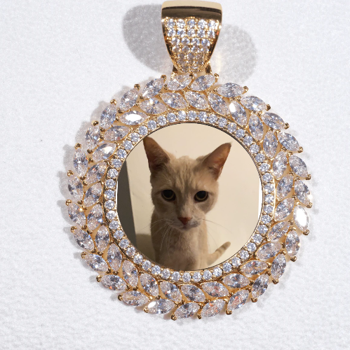 Large 3D Wheat Ear Custom Picture Pendant