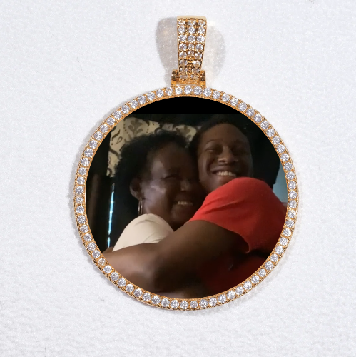 MEDIUM 3D CIRCLE CUSTOM PICTURE PENDANT