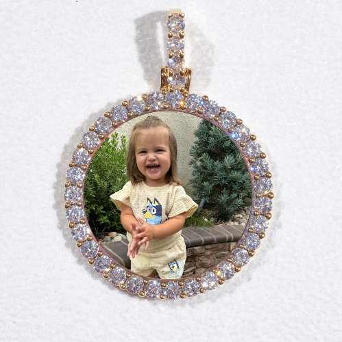 3D CIRCLE CUSTOM PICTURE PENDANT SMALL SIZE