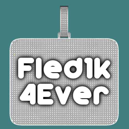 CUSTOM LETTER NECKLACE 3D BIG SQUARE