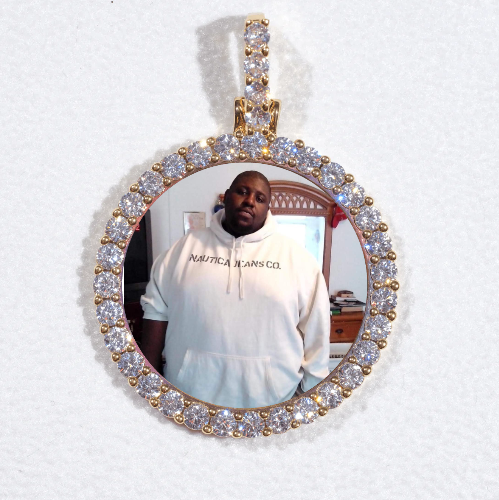 3D CIRCLE CUSTOM PICTURE PENDANT SMALL SIZE