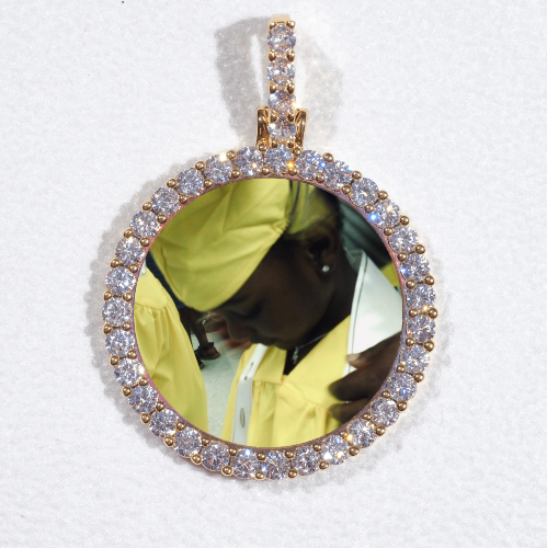 3D CIRCLE CUSTOM PICTURE PENDANT SMALL SIZE
