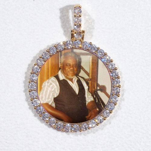 3D CIRCLE CUSTOM PICTURE PENDANT SMALL SIZE