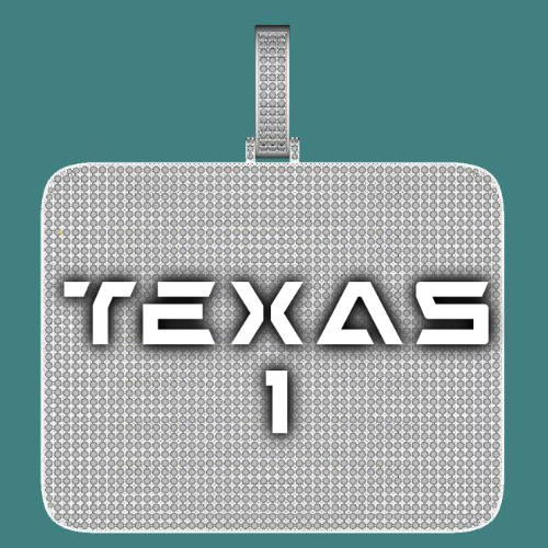 CUSTOM LETTER NECKLACE 3D BIG SQUARE