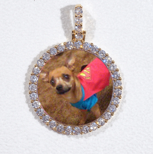 3D CIRCLE CUSTOM PICTURE PENDANT SMALL SIZE