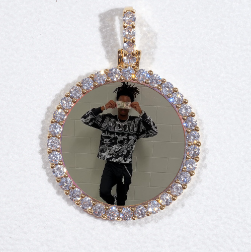 3D CIRCLE CUSTOM PICTURE PENDANT SMALL SIZE