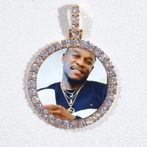 3D CIRCLE CUSTOM PICTURE PENDANT SMALL SIZE