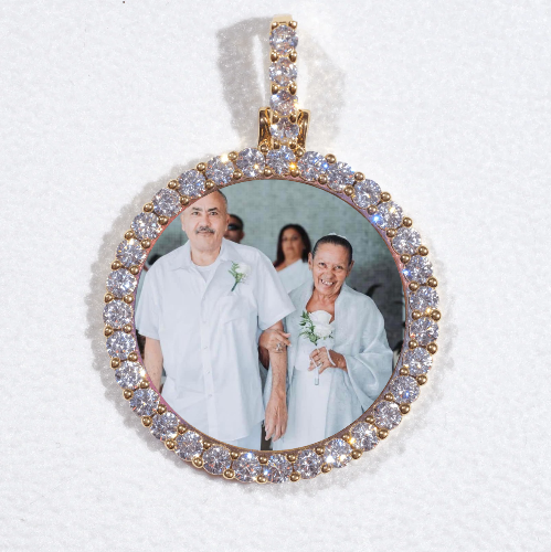 3D CIRCLE CUSTOM PICTURE PENDANT SMALL SIZE