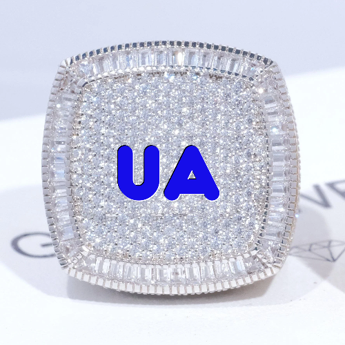 CUSTOM LETTER 3D ICED RING
