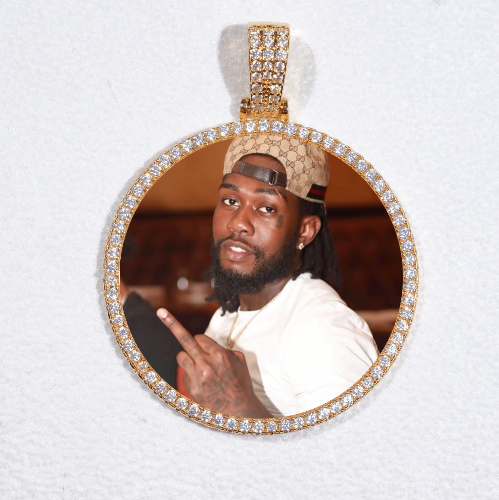 MEDIUM 3D CIRCLE CUSTOM PICTURE PENDANT