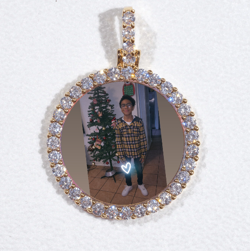 3D CIRCLE CUSTOM PICTURE PENDANT SMALL SIZE