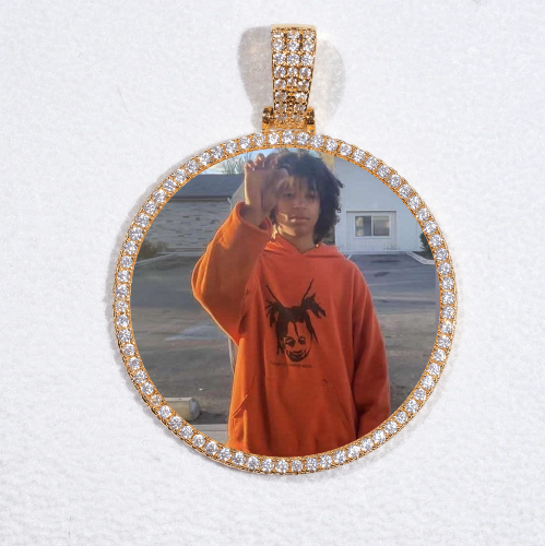 MEDIUM 3D CIRCLE CUSTOM PICTURE PENDANT
