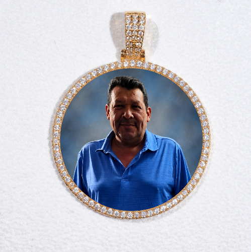 MEDIUM 3D CIRCLE CUSTOM PICTURE PENDANT