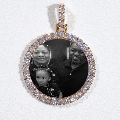 3D CIRCLE CUSTOM PICTURE PENDANT SMALL SIZE