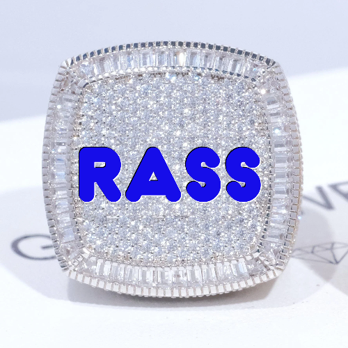 CUSTOM LETTER 3D ICED RING