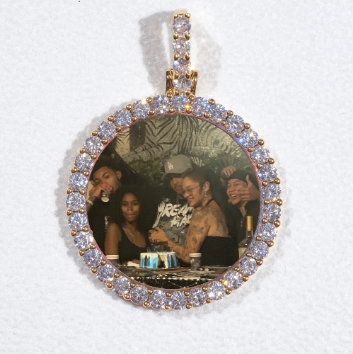 3D CIRCLE CUSTOM PICTURE PENDANT SMALL SIZE