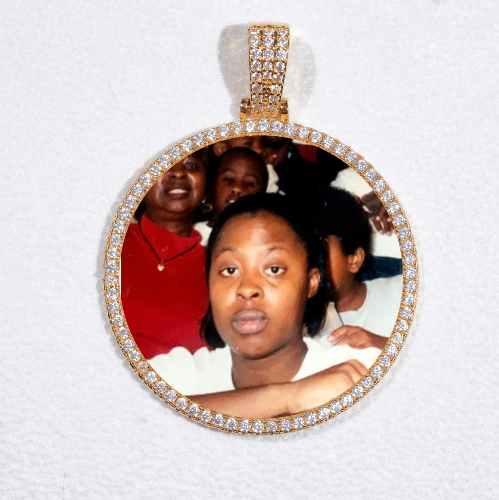 MEDIUM 3D CIRCLE CUSTOM PICTURE PENDANT