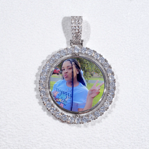3D Spinning 2-Faced Custom Picture Pendant