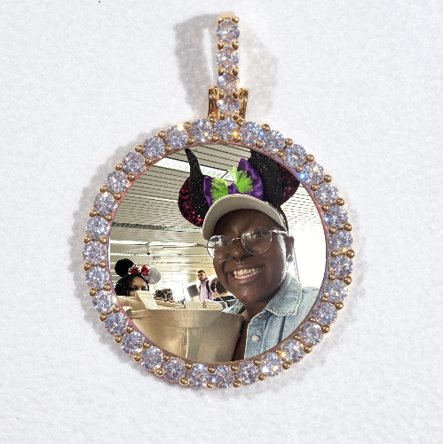 3D CIRCLE CUSTOM PICTURE PENDANT SMALL SIZE